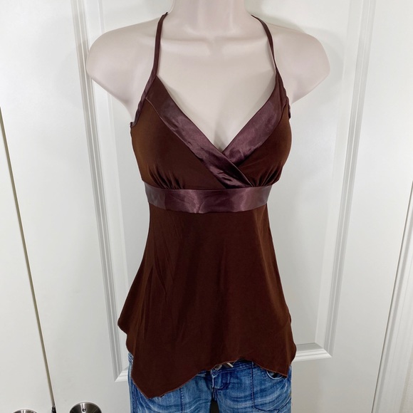 ❗️SOLD❗️Vintage 90s Y2K Low Cut Asymmetrical Top - Picture 6 of 16